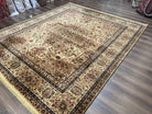 8.8 x 10 Karastan Tabrizz Medallion Rug #900-909, Karastan Samovar Rug, Discontinued Room Sized Wool Karastan Rug, Tea Wash, Persian Design - Jewel Rugs