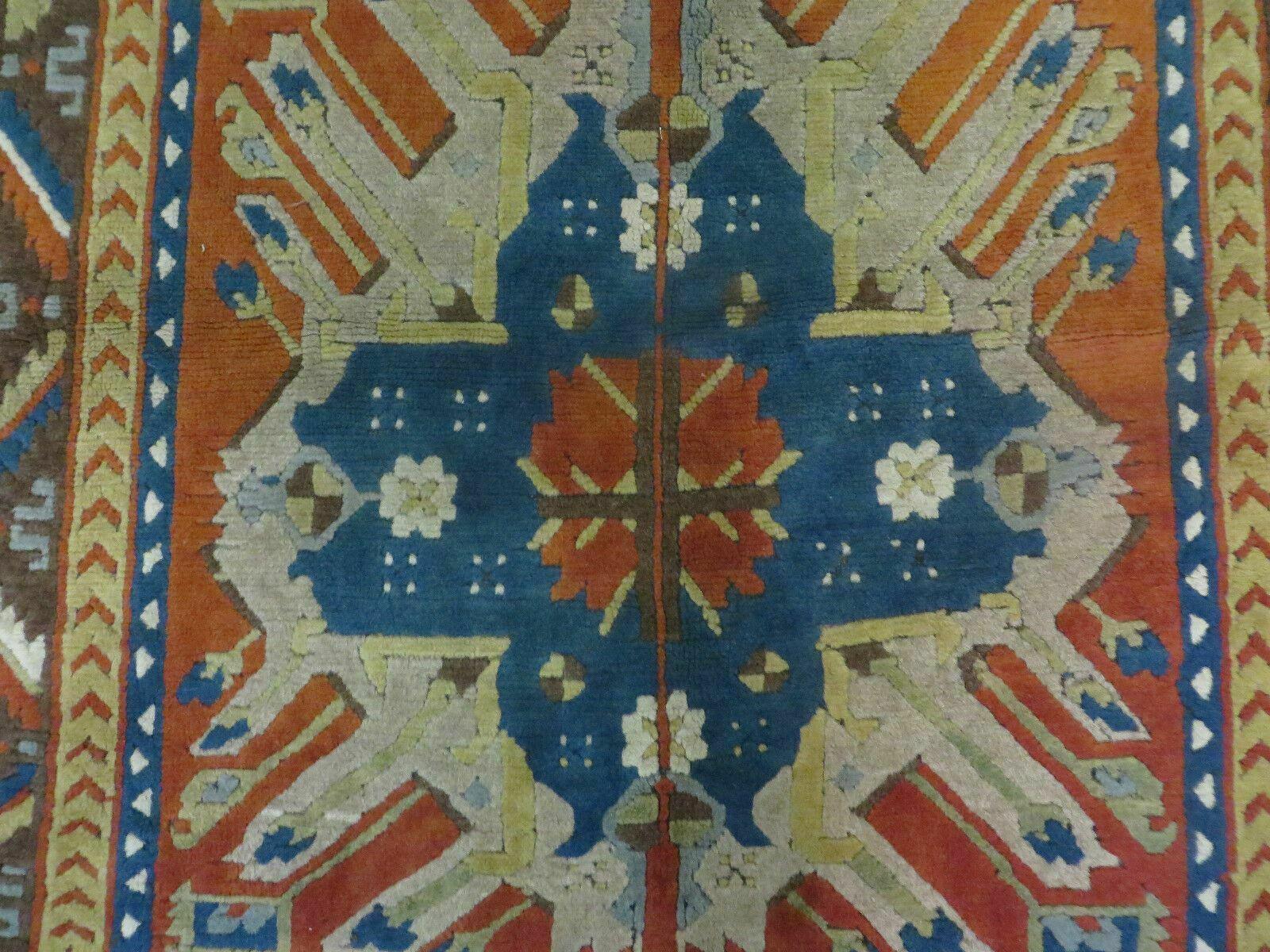 5' X 5.5' Vintage Handmade Turkish Kazak Colorful Wool Square Rug Carpet Bohemian Boho Vintage Interior Home Design - Jewel Rugs