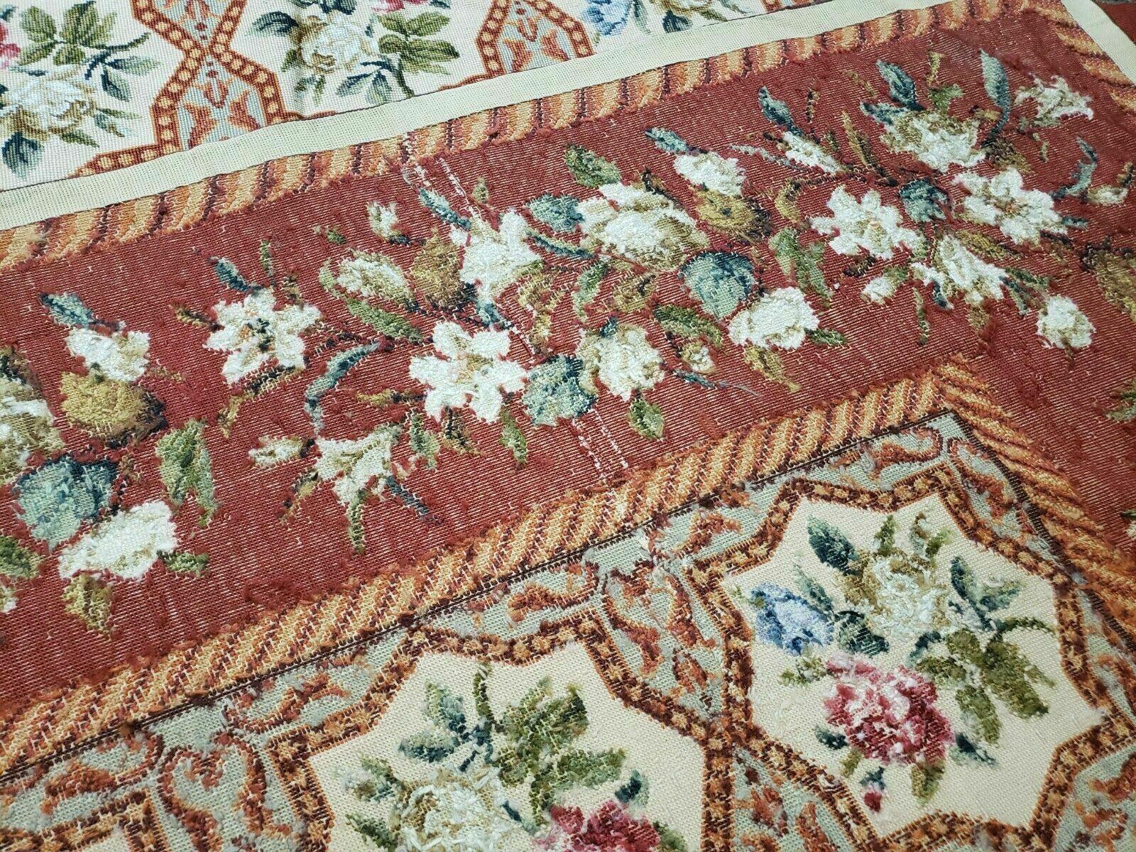 9' X 12' Handmade English Needlepoint Wool Rug Flat Weave - Jewel Rugs