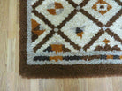 5' X 6' Rare Vintage 1960s Danish Rya DeLux Ege Rug Mid-Century Modern Shag Rug - Jewel Rugs