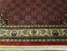 Indian Rug 9x12 Red Indo Bidjar Rug 9x12 Vintage Rug Allover Pattern Medallion Rug Wool Rug Nice Persian Design - Jewel Rugs