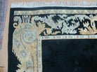 8' X 10' 6" Modern Handmade Tibetan Nepal Wool Rug Carpet Decorative Black - Jewel Rugs