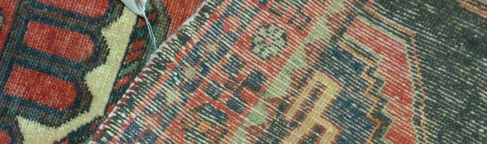 4' X 8' Antique Handmade India Geometric Oriental Tribal Wool Rug Red # 603 - Jewel Rugs