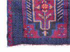 2' 7" X 4' 6" Vintage Handmade Tribal Wool Rug Balouchi Rug Afghan Red Blue 3x5 - Jewel Rugs