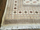 12' 7" X 18' 6" Vintage Handmade Bokhara Turkoman Yamud Pakistan Wool Beige Oriental Rug - Jewel Rugs