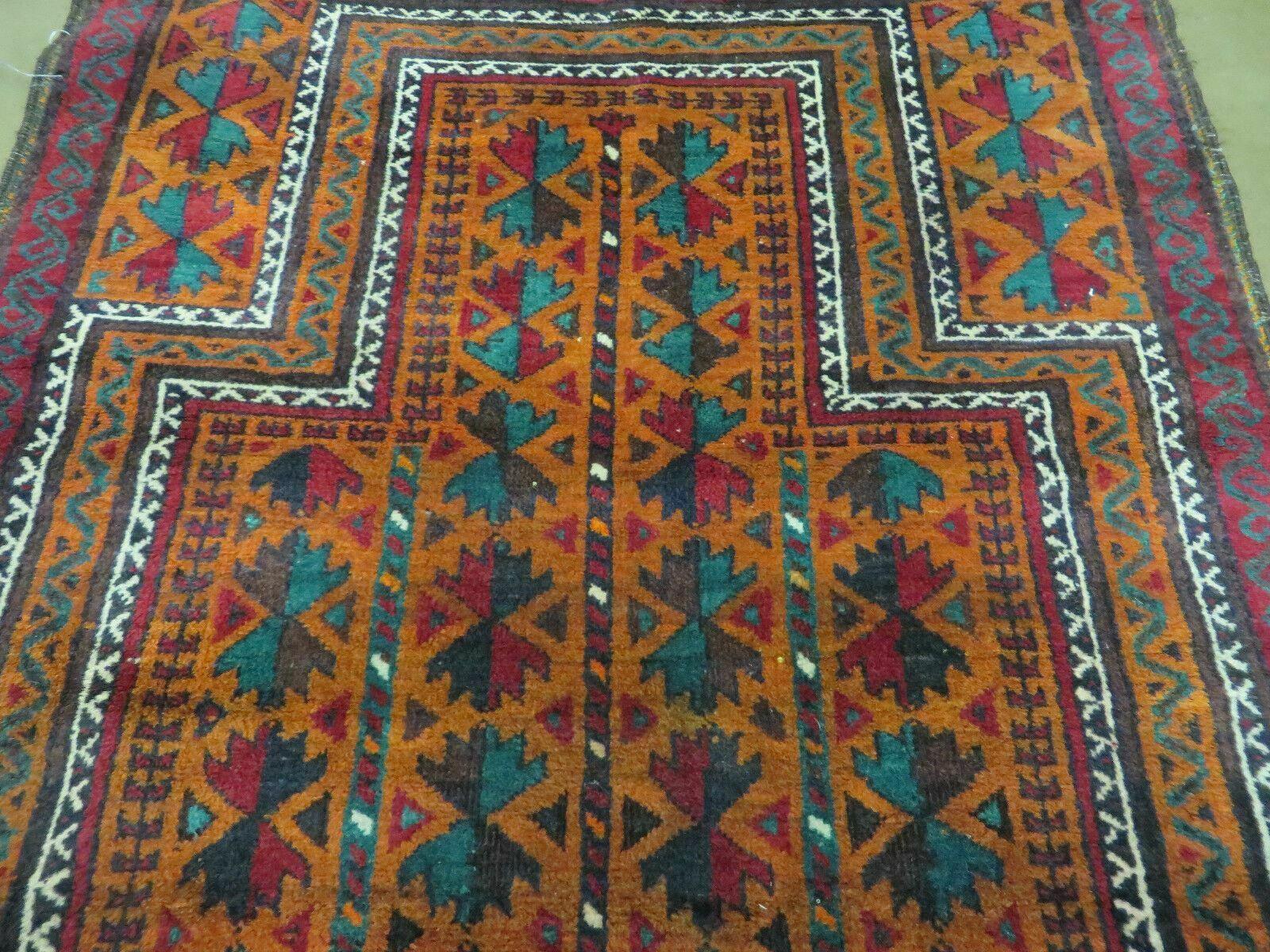 3' X 5' Antique Handmade Pakistan Turkoman Balouch Bokhara Wool Rug Carpet - Jewel Rugs