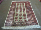 4' X 6' Vintage Handmade Pakistan Bokhara Turkoman Balouchi Silk Rug Nice # 61 - Jewel Rugs