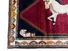 4 X 7 Handmade Hand-Knotted Quality Wool Rug White Horse Pony Veggie Dyes Tribal - Jewel Rugs