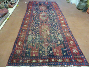 4' X 10' Antique Handmade Turkish Floral Tribal Oriental Wool Rug #627 - Jewel Rugs
