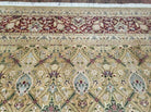 10' X 14' Magnificent Handmade Wool Rug Allover Transitional Goldish Green Wow - Jewel Rugs