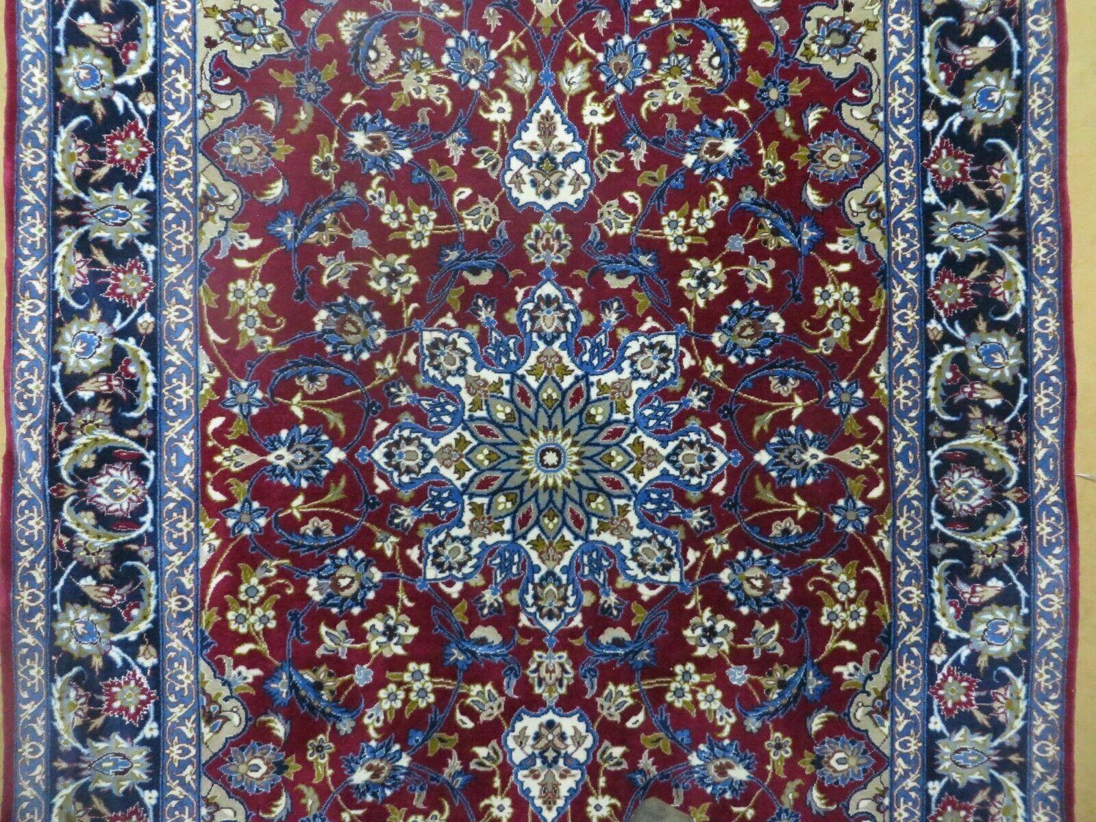 4' X 6' Vintage Handmade Fine Oriental Wool Silk Rug Carpet Hand Knotted Wow - Jewel Rugs