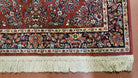 4x6 Karastan Rug, 4.3 x 6 Red Saroukk Karastan Carpet, Wool Vintage Area Rug #785 USA Made - Jewel Rugs