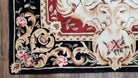 Chinese Aubusson Rug 5x8, Safavieh Area Rug 5 x 8, Hand-Tufted, Wool, Ivory Black Red, European Style Carpet, Safavieh Carpet, Elegant Rug - Jewel Rugs