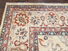 Peshawar Chobi Room Sized Rug 10 x 13.8, Wool Hand-Knotted Light Gold & Red Sultanabad Pakistani Oriental Carpet, 10x14 Decorative Mahal Rug - Jewel Rugs