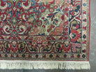 4' 6" X 5' 4" Handmade India Agra Floral Oriental Wool Rug Carpet Red Nice - Jewel Rugs