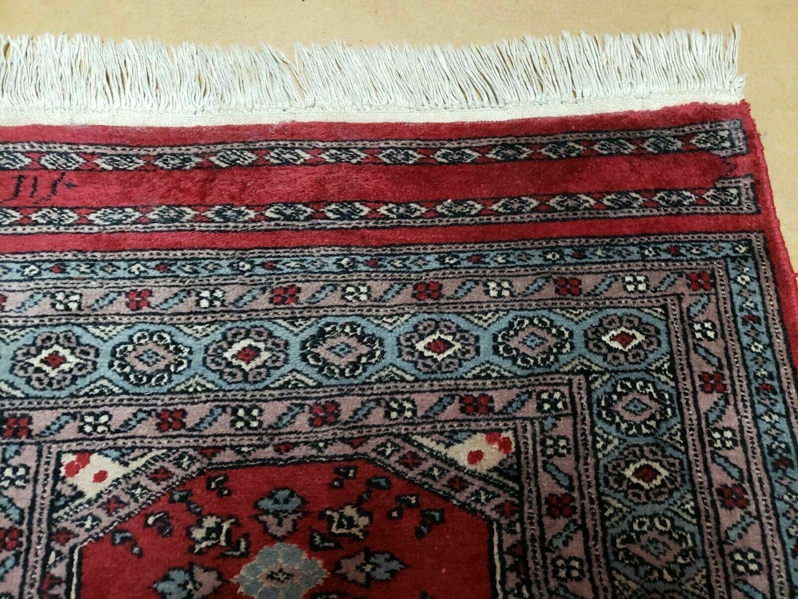 2' 8" X 9' 4" Vintage Handmade Bokhara Turkoman Pakistani Wool Runner Rug Nice - Jewel Rugs