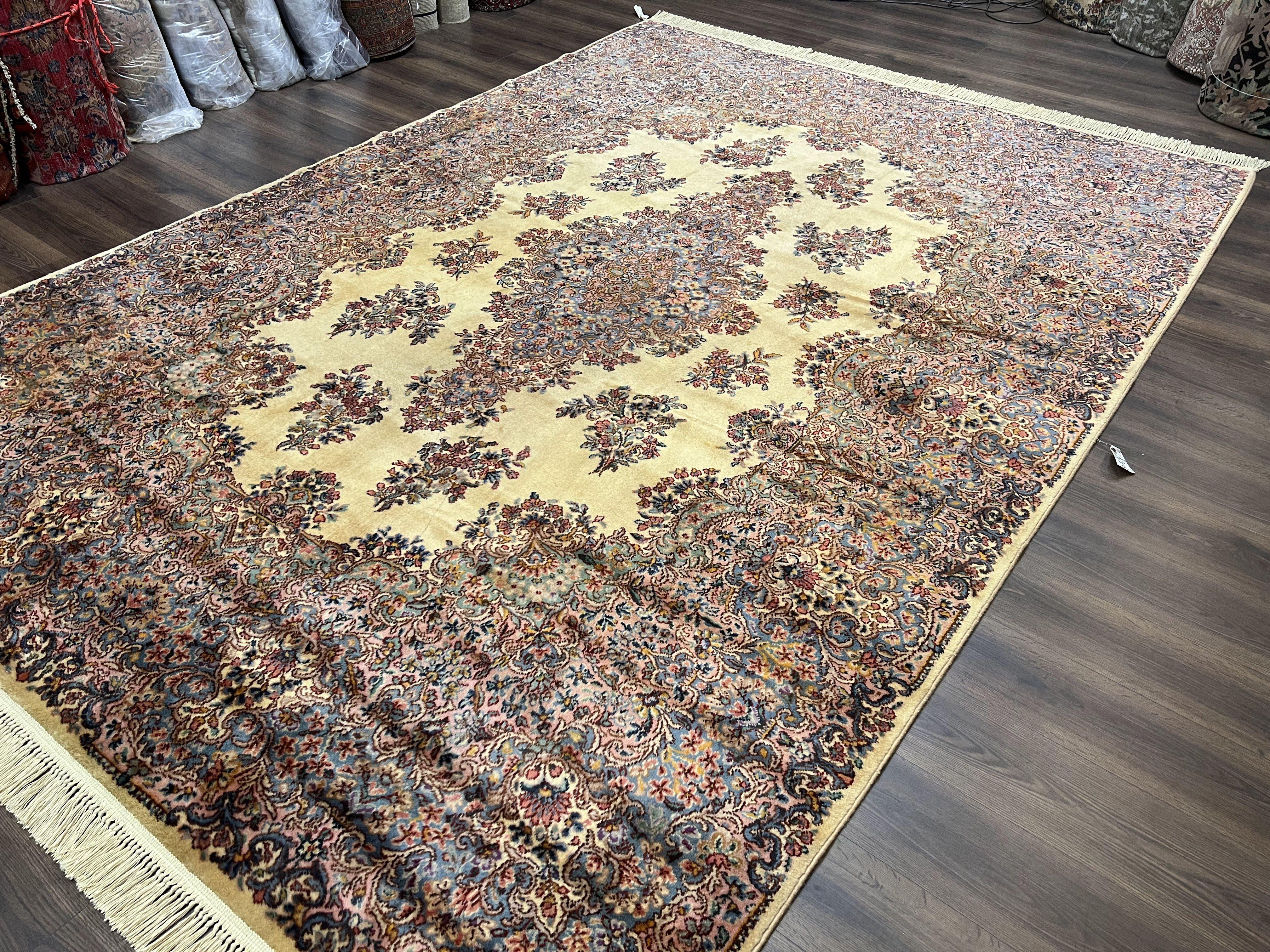 8.8 x 12 Karastan Kirman Rug #781, Antique Karastan Oriental Carpet, Wool Area Rug 9x12, Original Collection 700 Series, Rare Discontinued - Jewel Rugs