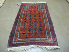 3' X 5' Antique Handmade Pakistan Turkoman Balouch Bokhara Wool Rug Carpet - Jewel Rugs