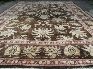 13' X 16' Vintage Handmade Peshawar Oushak Wool Rug Carpet Nice - Jewel Rugs