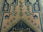 4' X 6' Antique Handmade Turkish Anatolian Wool Rug Camel Vegetable Dyes - Jewel Rugs