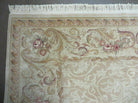 6' X 9' Vintage Handmade Wool Rug Aubusson Savonnerie European Design Nice #815 - Jewel Rugs