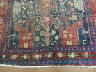 4' X 10' Antique Handmade Turkish Floral Tribal Oriental Wool Rug #627 - Jewel Rugs