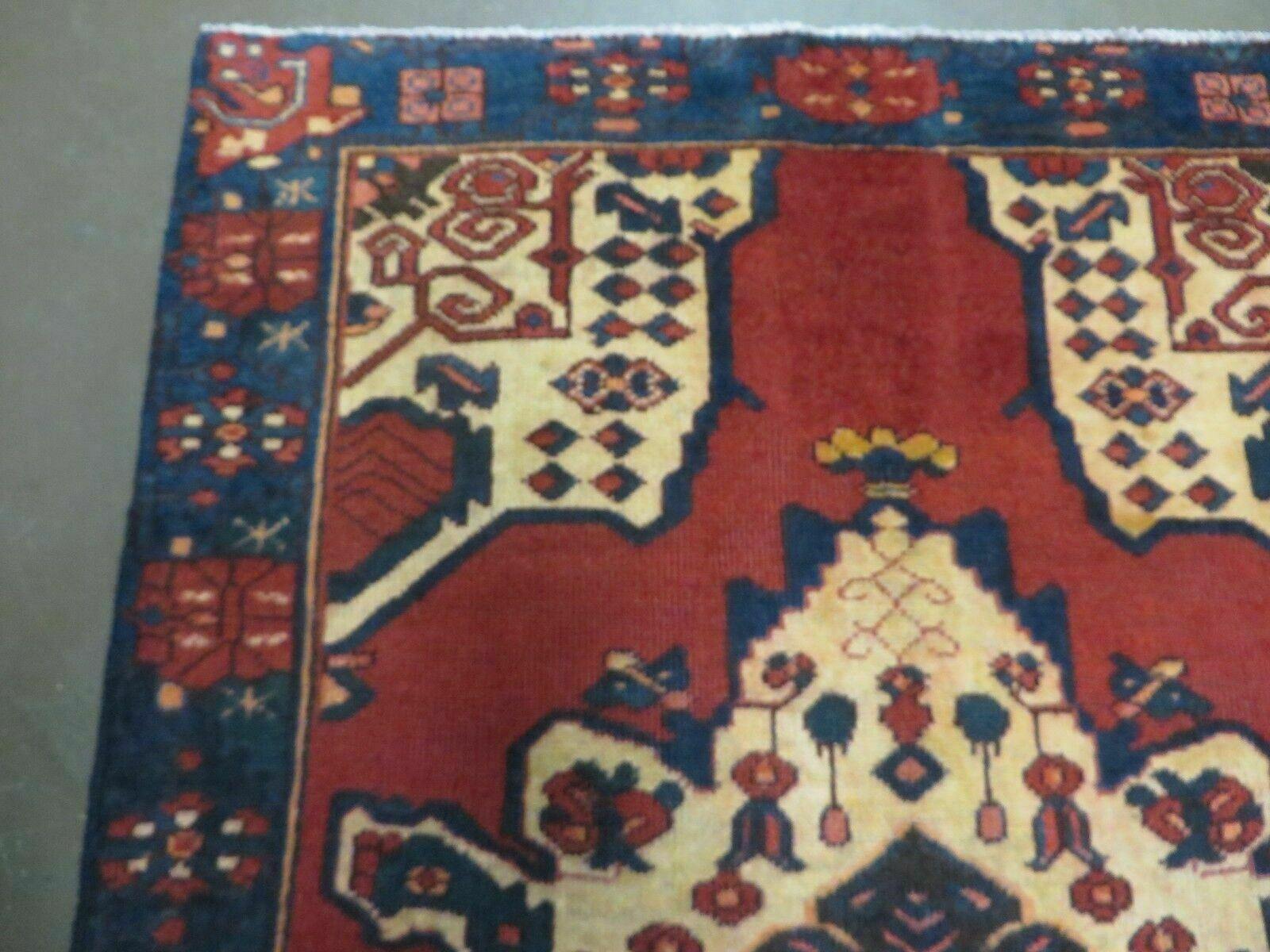 4' X 7' Antique 1920 Handmade Turkish Wool Rug Veg Dye Nice - Jewel Rugs