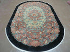 5' X 8' Vintage Handmade Art Deco Chinese Peking Wool Rug Oval - Jewel Rugs