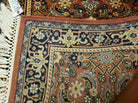 2' 7' X 4' Vintage Handmade India Amritsar Wool Floral Rug Vegetable Dyes Nice - Jewel Rugs