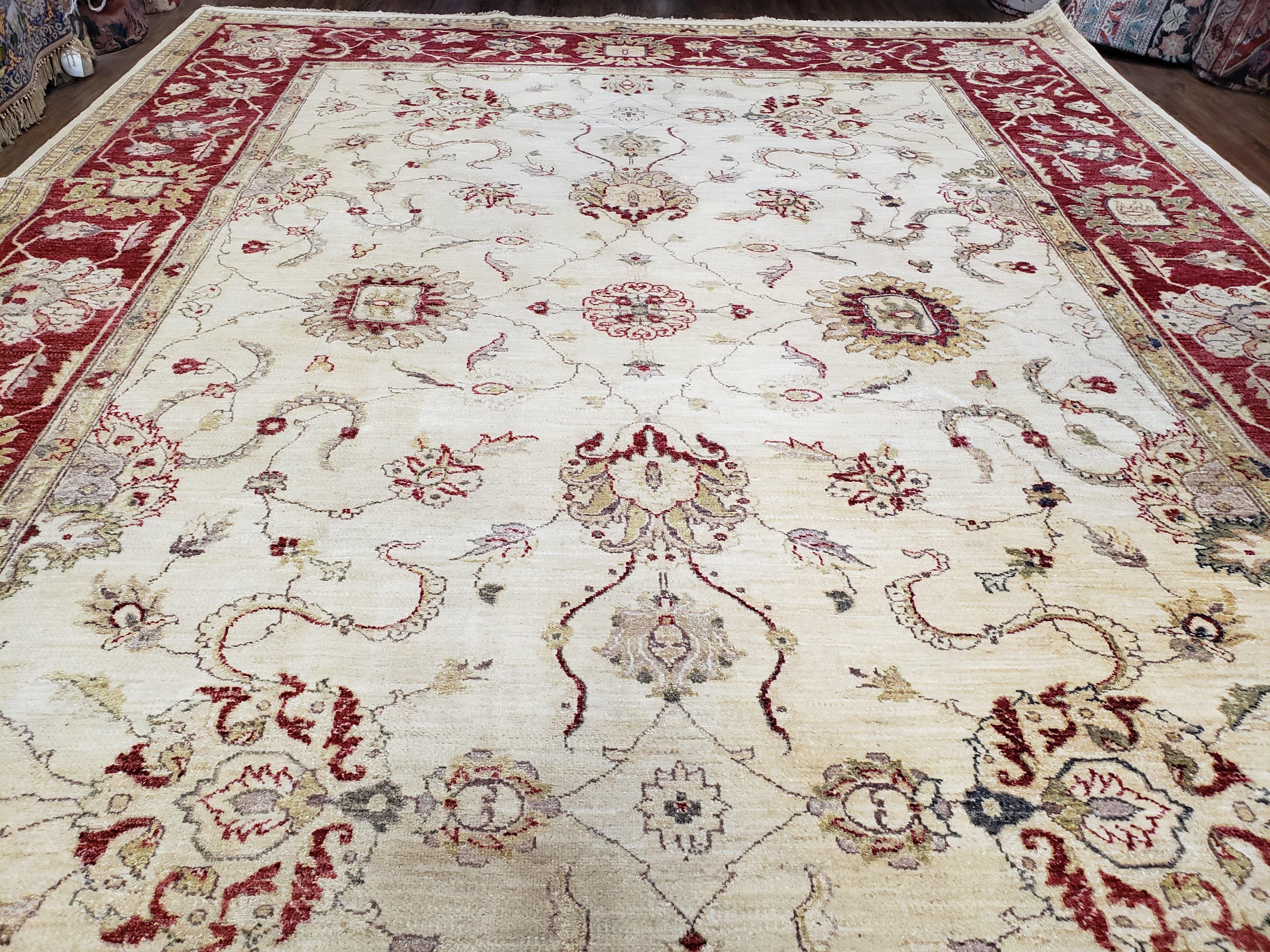 9x12 Rug, Peshawar Rug, Room Sized Rug, Pakistani Rug, Oushak Rug, Vintage Rug, Dining Room Rug, 9x12 Area Rugs, Neutral Rug, Nursery Decor - Jewel Rugs