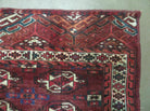 2.5' X 4' Antique Handmade Bokhara Turkoman Yamud Wool Rug Kilim Backing NICE - Jewel Rugs