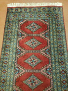 2' 7" X 8' Vintage Handmade Bokhara Turkoman Pakistani Wool Runner Rug Nice - Jewel Rugs