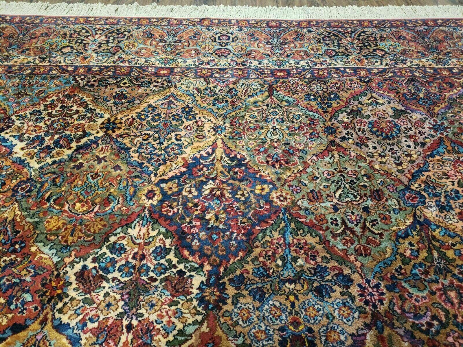 10' X 14' Karastan Multicolor Panel Kirman # 717 Wool Rug American Beauty - Jewel Rugs