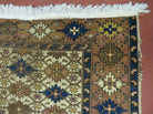 4' X 5' Antique Handmade Caucasian Kazak Shirvan Wool Rug Snow Flakes - Jewel Rugs