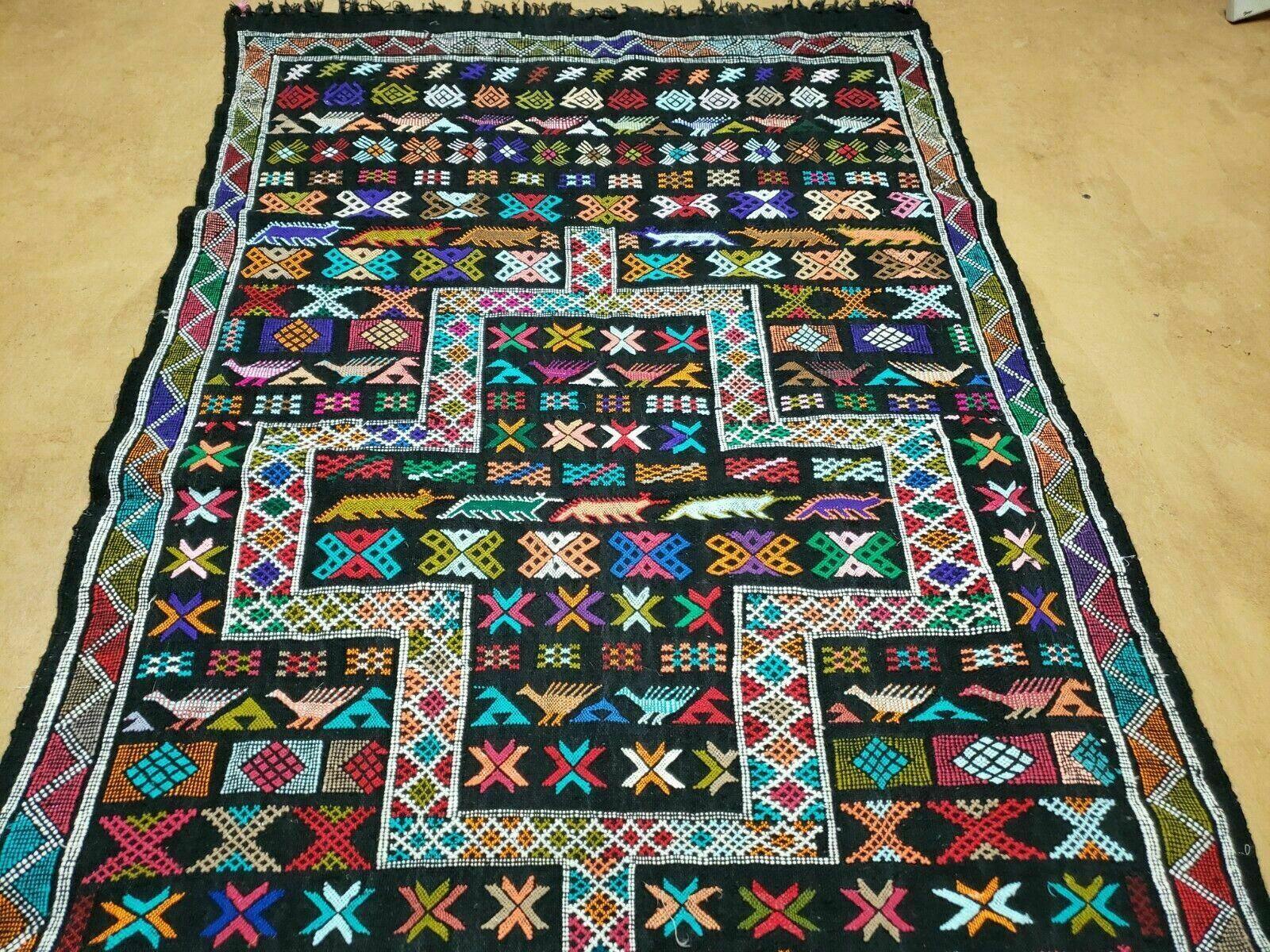 4' X 6' Handmade Indian Wool Kilim Flat weave Rug - Jewel Rugs