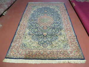 5' X 7' Vintage Handmade Pakistani Floral Wool Rug Carpet Highly Detailed Traditional Home Décor - Jewel Rugs