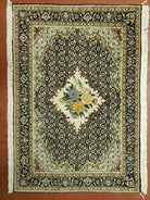 2'4" X 3' Finely Woven Handmade Chinese Floral Oriental Wool Throw Rug with Bird & Flowers - Jewel Rugs