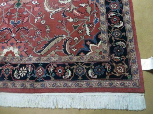 6' X 9' Vintage Hand Made India Floral Oriental Wool Rug Vegetable Dyes Nice Red - Jewel Rugs