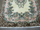 4' X 7' Vintage Handmade Knotted Turkish Oushak Medallion Wool Rug Carpet Nice - Jewel Rugs