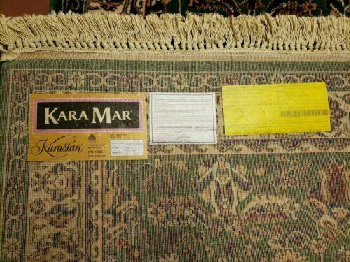 4' 1 X 5' 6" Belgium Made Karastan Kara Mar Worsted Wool Rug Nice Green - Jewel Rugs