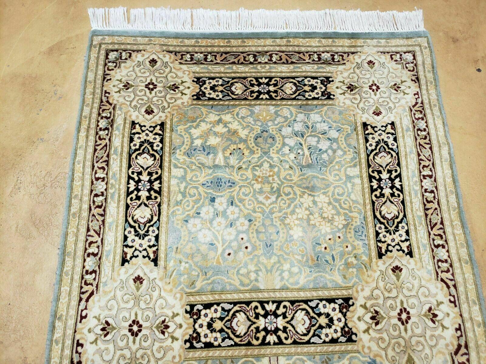 3' X 9' Vintage Handmade Fine Pakistan Paneled Design Wool Rug Runner Nice - Jewel Rugs