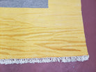 Yellow and Gray Rug, 4x5 - 4x6 Rugs, New Turkish Kilim Rug, Flatweave Area Rug, Boho Abstract Rug, Minimal Decor, Hand Woven, Handmade, Wool - Jewel Rugs