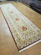 2' 10" X 11' Vintage Handmade Turkish Oushak Wool Runner Beige Oriental Rug Nice - Jewel Rugs