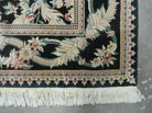 6' X 9' Handmade William Morris Arts & Craft Chinese Wool Rug Carpet Black Nice - Jewel Rugs