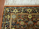 2' 7' X 4' Vintage Handmade India Amritsar Wool Floral Rug Vegetable Dyes Nice - Jewel Rugs