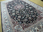 6' X 9' Handmade Fine Indian Traditional Wool Rug Carpet Vegetable Dyes Black - Jewel Rugs