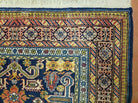 4' 6" X 5' 5" Antique Handmade Perpedil Caucasian Wool Rug Nice Colorful - Jewel Rugs