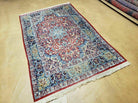 3' 5" X 5' 8" Vintage Handmade Turkish Wool Rug Carpet Vegetable Dyes Nice Red - Jewel Rugs