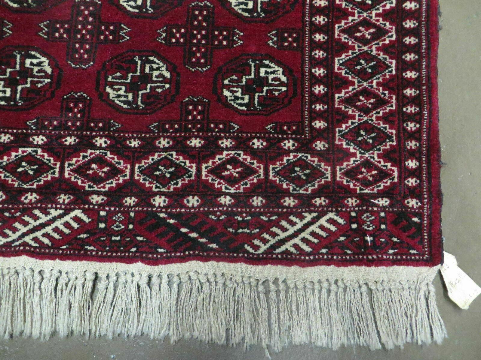 3' X 5' Vintage Handmade Pakistan Bokhara Turkoman Balouch Wool Rug - Jewel Rugs