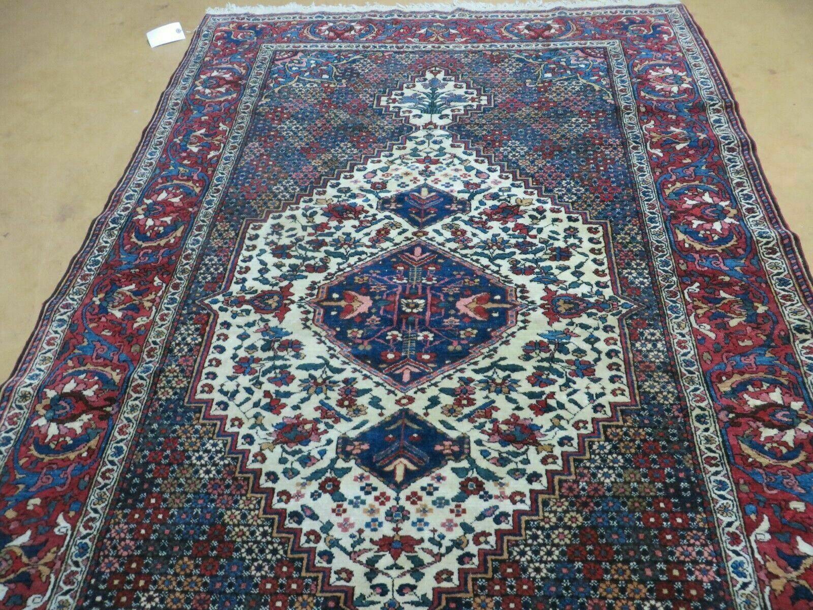 4' X 7' Vintage Handmade Turkish Floral Orient Medallion Wool Veg Dye Rug Nice - Jewel Rugs